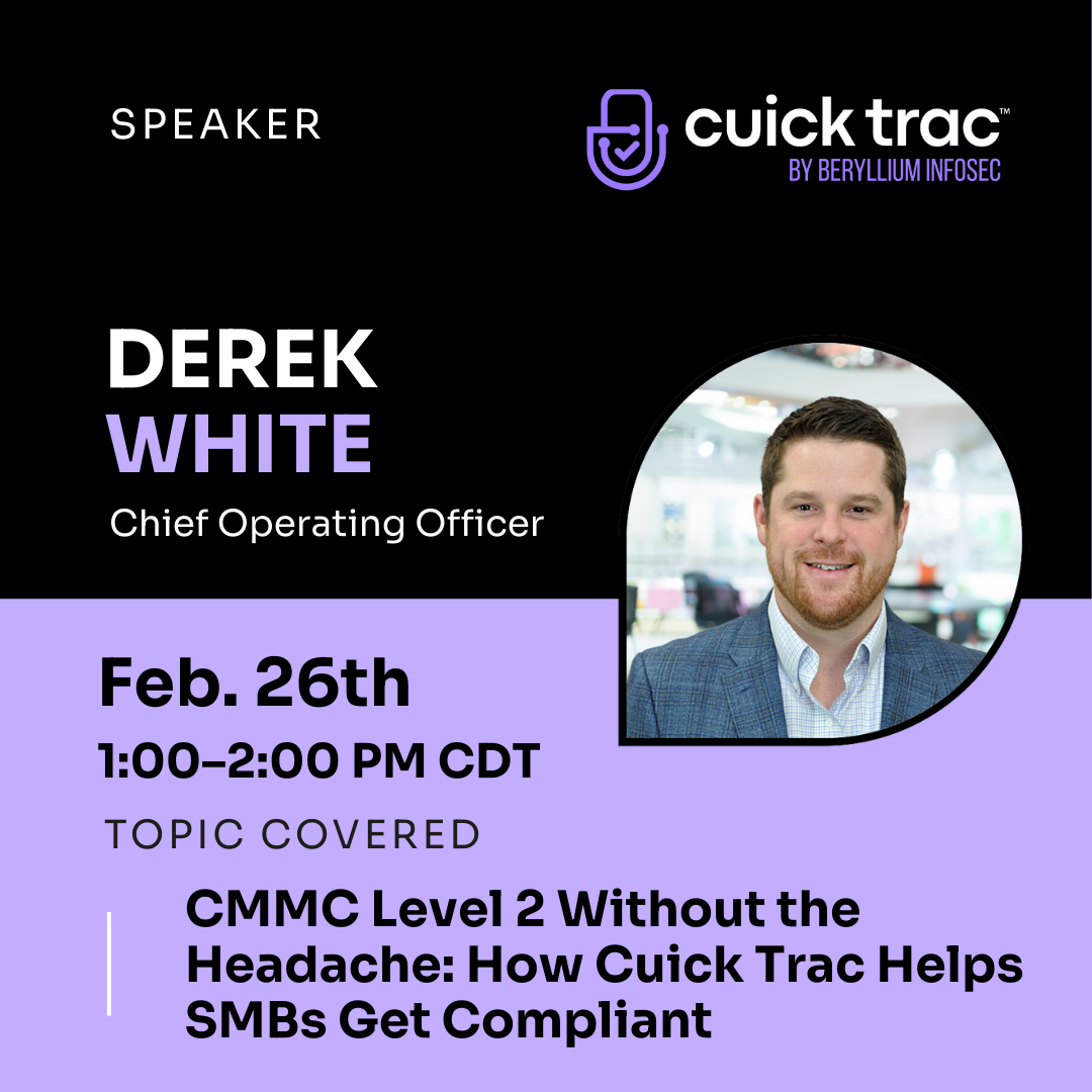 Cuick Trac - Compliance Resources for CMMC & NIST 800-171